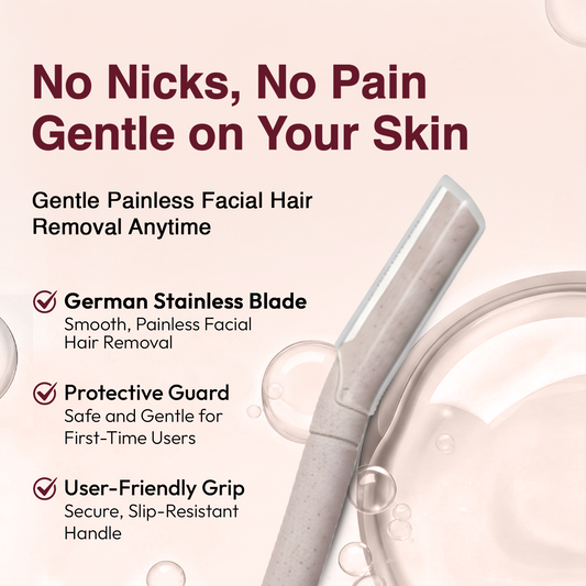 Gleora Face & Eyebrow Razor for Women - (Pack of 3)