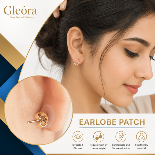 Invisible Earlobe Support Patch for Heavy Earrings – 30 Patches