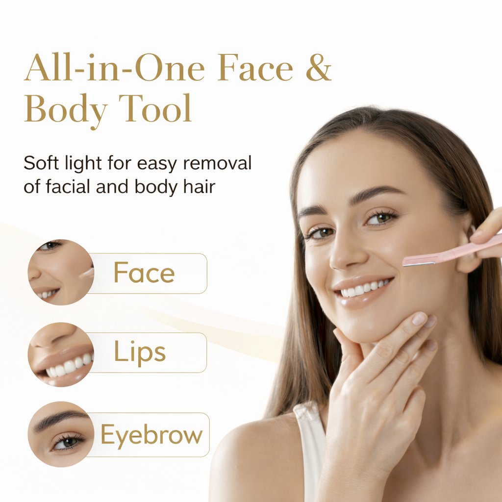 Gleora Face & Eyebrow Razor for Women – Pack of 3