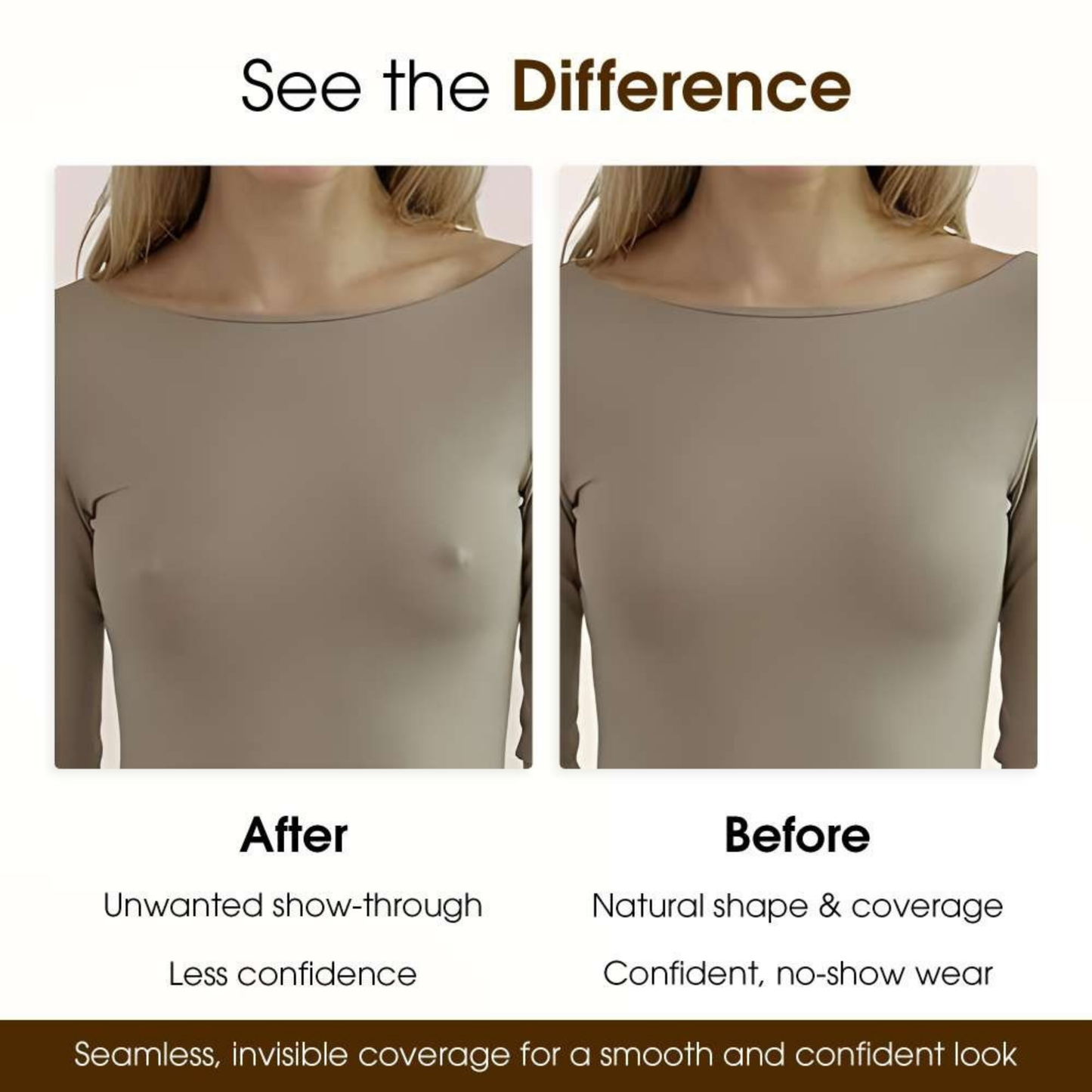 Reusable Silicone Nipple Covers for Women – Invisible, Waterproof & Sweatproof Self-Adhesive Pasties (Pack of 2 Pairs)