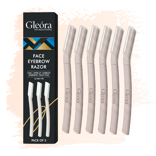 Gleora Face & Eyebrow Razor for Women - (Pack of 6)