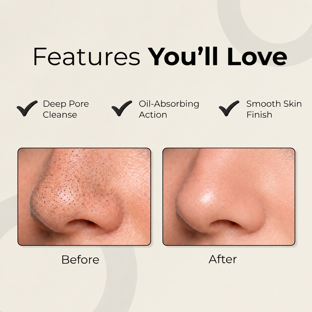 Gleora Deep-Cleansing Nose Strips – Blackhead Removal & Pore Purifying Strips (Pack of 6)