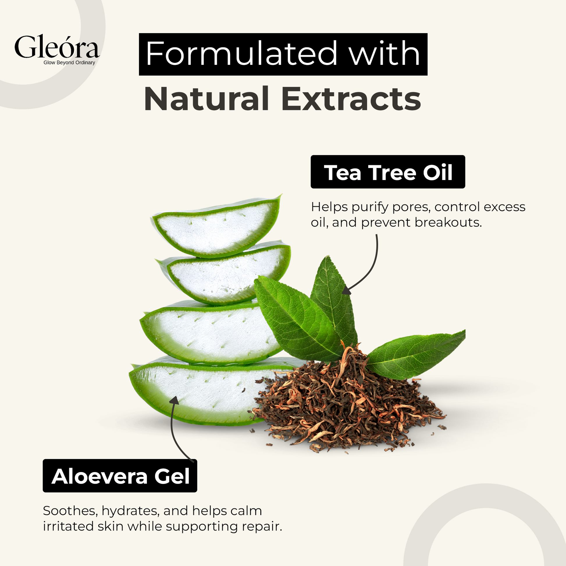 charcoal nose strips extracted by aloe vera and tea tree oil