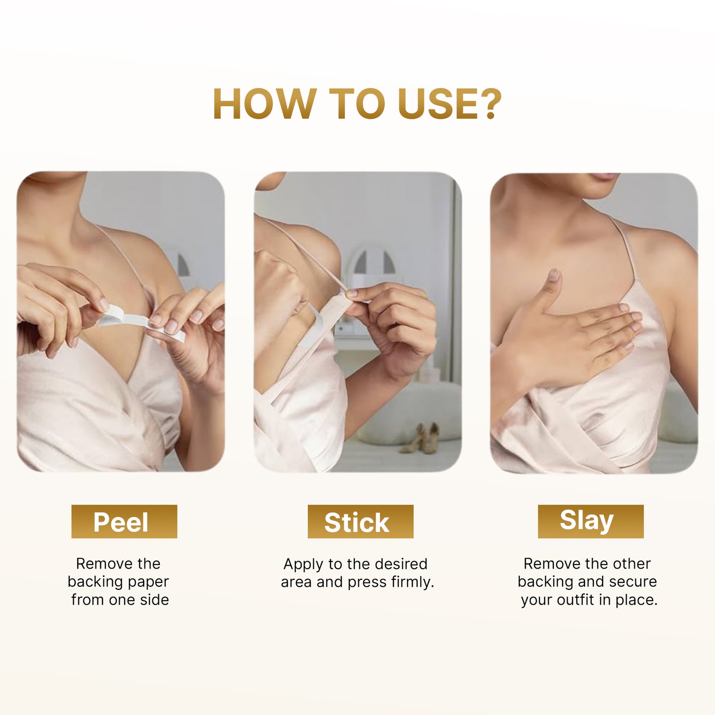 use of double sided fashion tape